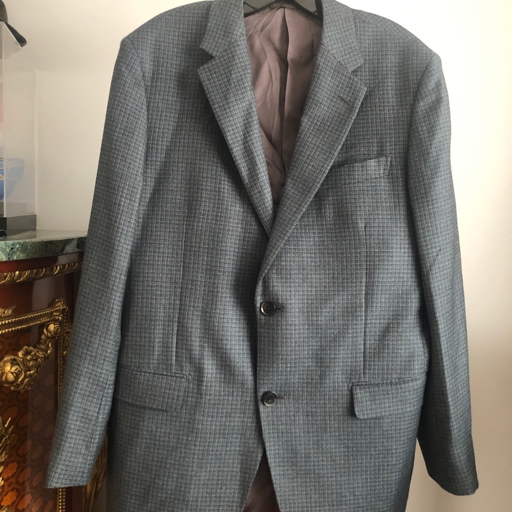 Ermenegildo Zegna Grey PlaidJacket,Sz.42,NewNoTags